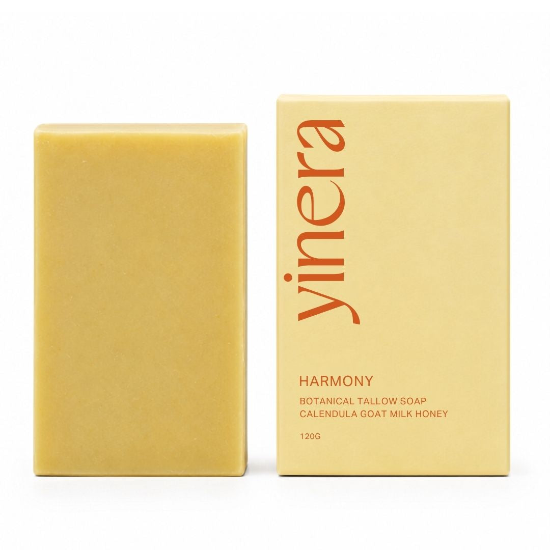 yinera harmony herbal tallow soap with yellow clay